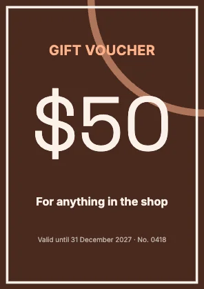 Gift voucher · Sunset dark · Grotesk