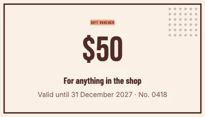 Gift voucher · Clay · Poster