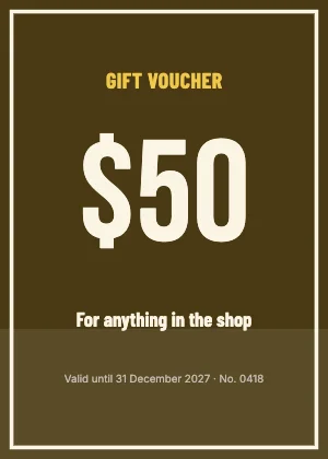 Gift voucher · Mustard dark · Poster