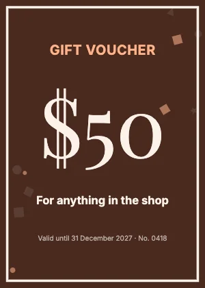 Gift voucher · Sunset dark · Editorial