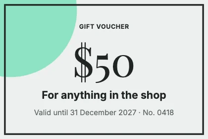 Gift voucher · Charcoal · Editorial