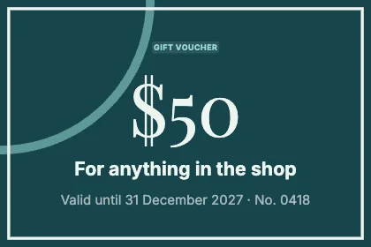 Gift voucher · Lagoon dark · Editorial