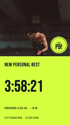 New personal best · Instagram Story