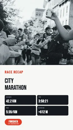 Race recap · Instagram Story